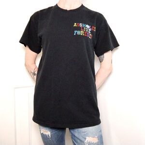 Linda Finegold ALF Short Sleeve Tee Size Medium Black